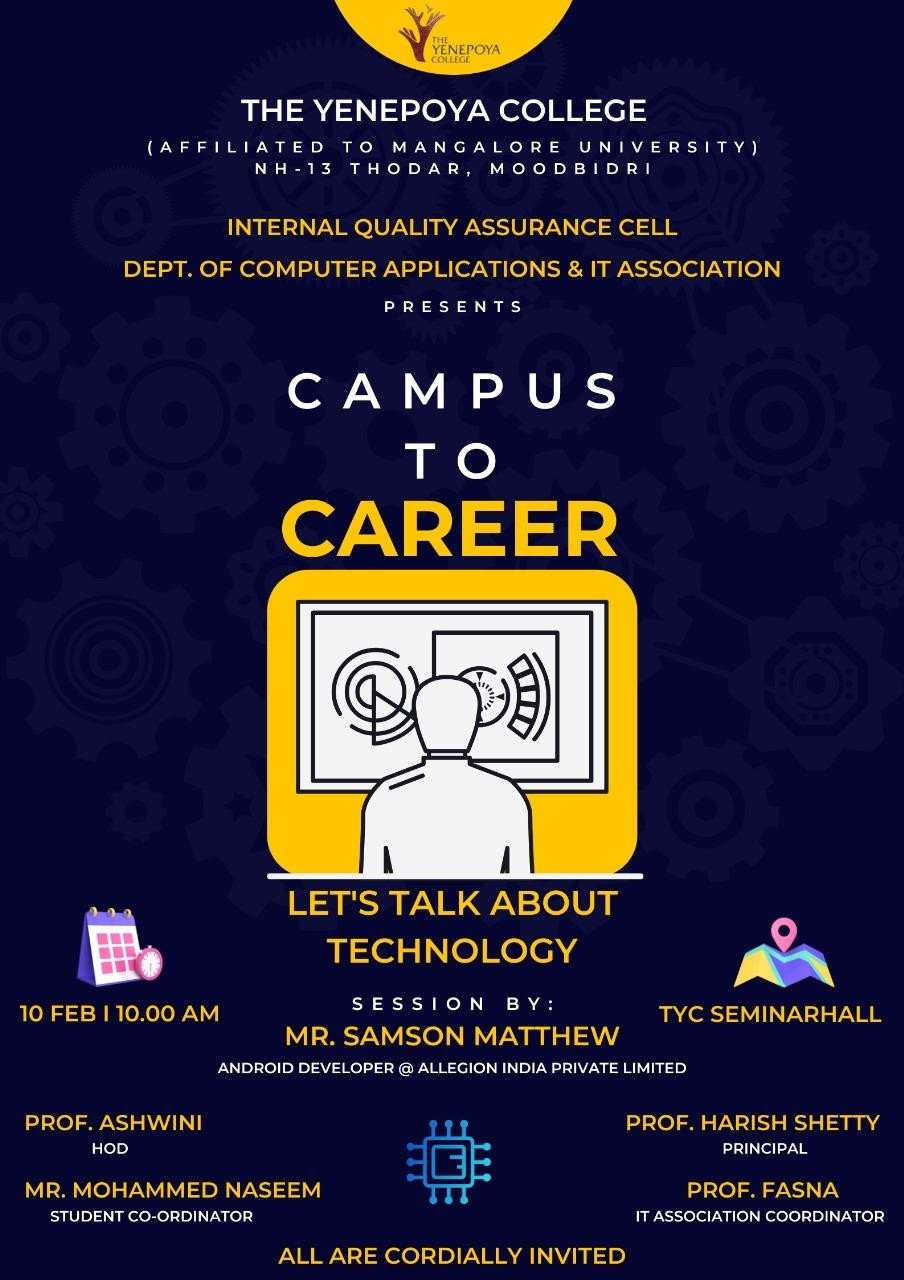The Invited Talk on Campus to Career